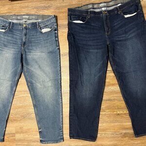2 Pairs Of Sonoma Flexwear Jeans - Men's Size 48x32 - Stretch